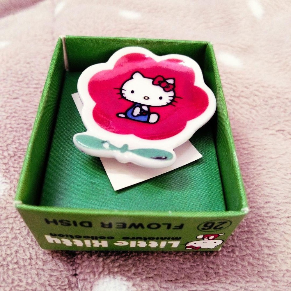 Sanrio Little Kitty Miniature Flower Dish 1976 Rare 26