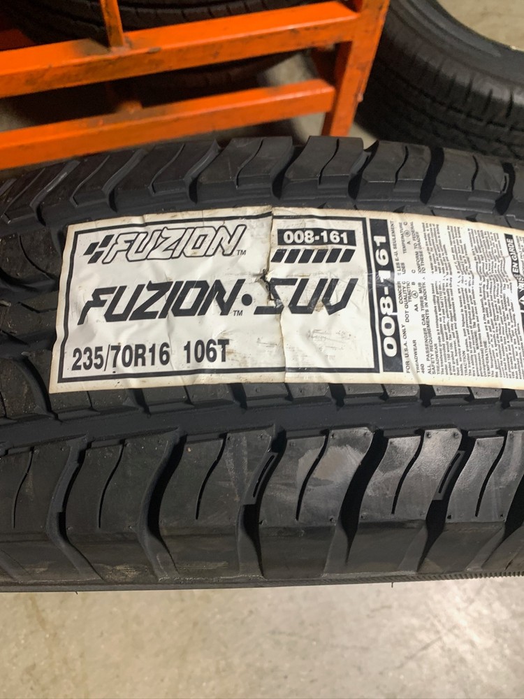 4 New 235 70 16 (106T) Fuzion SUV All Season Tires