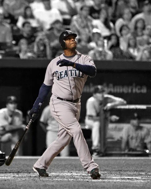 Seattle Mariners Ken Griffey Jr Spotlight 8x10 PHOTO PRINT