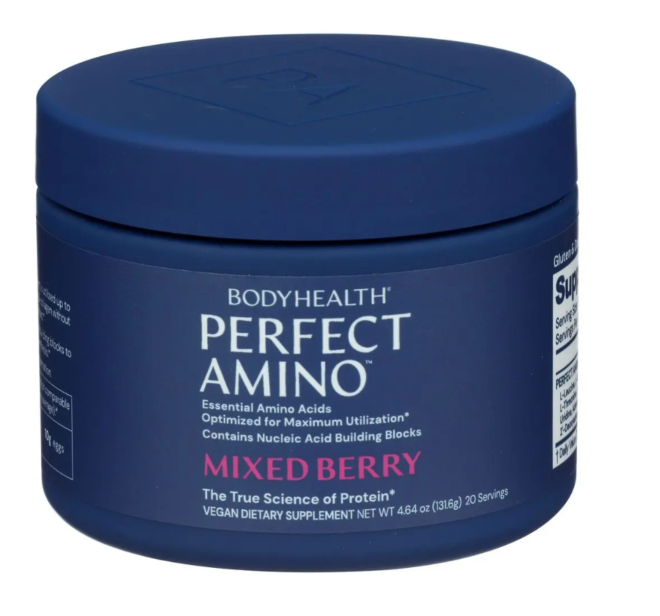 Perfect Amino Acid Powder Berry Flavor 20 Servings 4.6 oz Bodyhealth-image