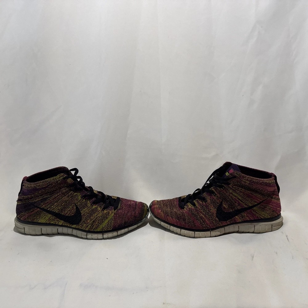 Nike Free Flyknit Size 10 Running Shoes Multicolor Lightweight