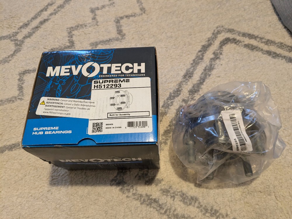 NEW - Rear Wheel Bearing Hub Assembly Mevotech H512293 Fits 2009 Subaru Outback