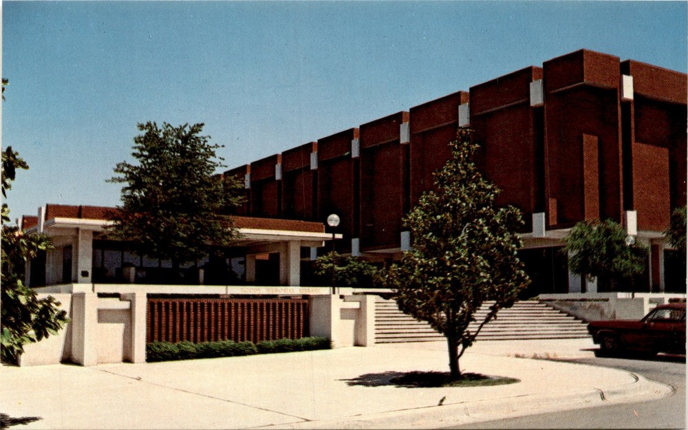 MOODY MEMORIAL LIBRARY, Baylor University, Waco, Texas, L. T. Postcard