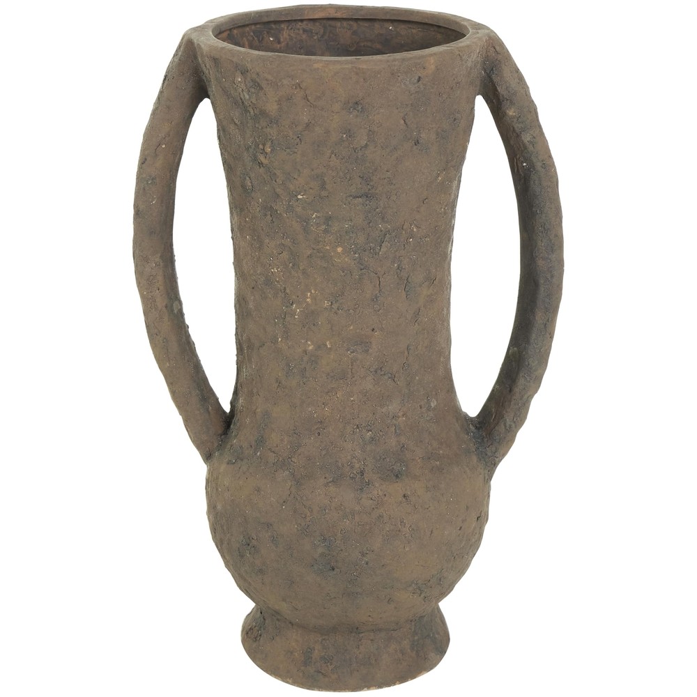 Ceramic Handmade Decorative Vase Textured Amphora Centerpiece Vase with Long ...