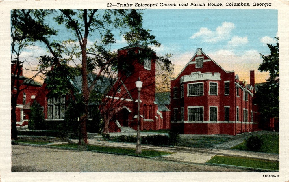 Trinity Episcopal Church, Parish House, Columbus, Georgia, The White Postcard
