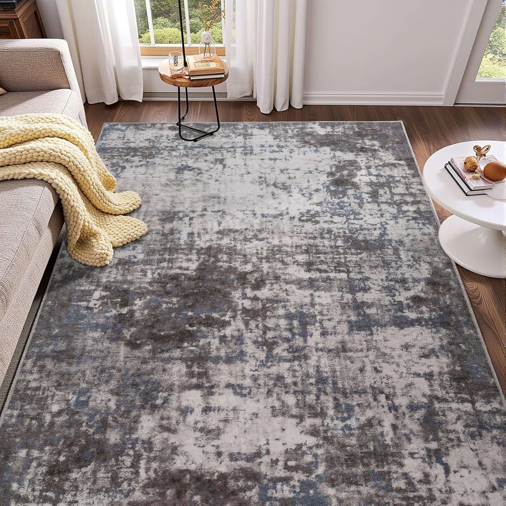 Modern Abstract Non-Slip Washable 3x5 Entryway Rug-image