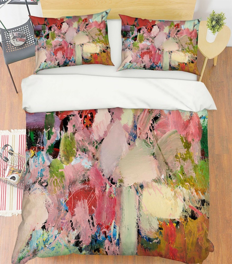 3D Pink Pattern A023 Bed Pillowcases Quilt Duvet Cover Allan P Zoe