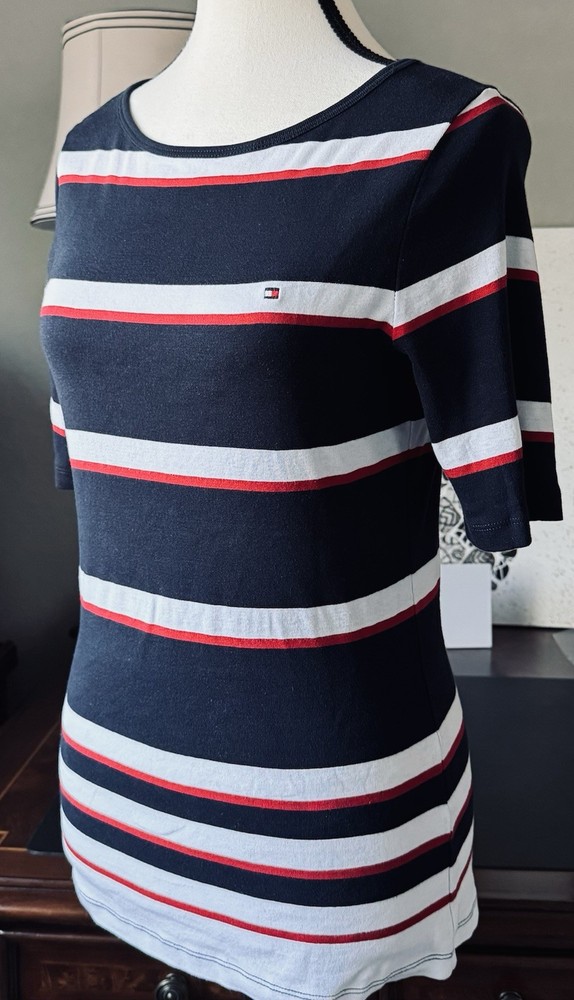 Tommy Hilfiger’s Striped Tee ~ Red White & Blue Women’s M ~ Excellent!