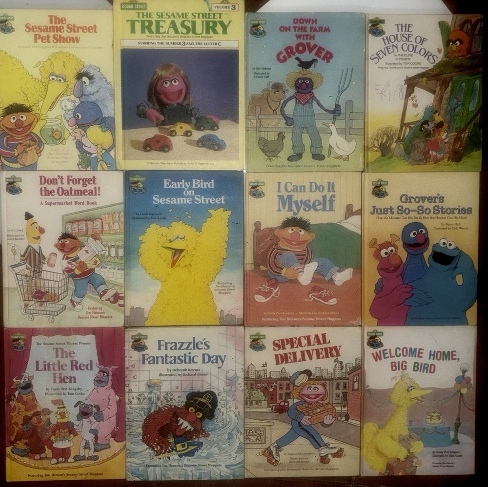 Sesame Street Book Club  Lot of 12 HC Jim Henson's Muppets Good