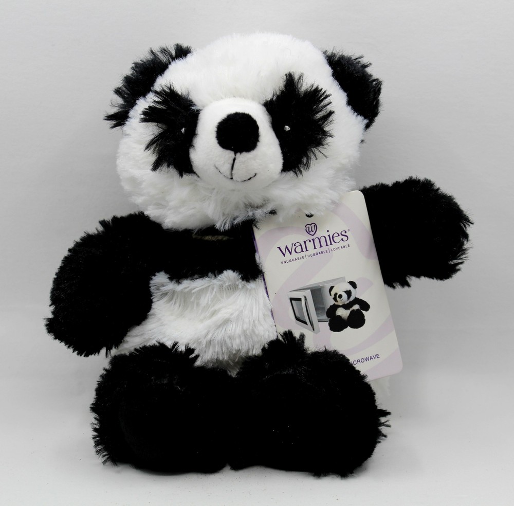 Warmies: PANDA JR. NEW Cozy Plush Heatable Lavender Scented Stuffed Animal