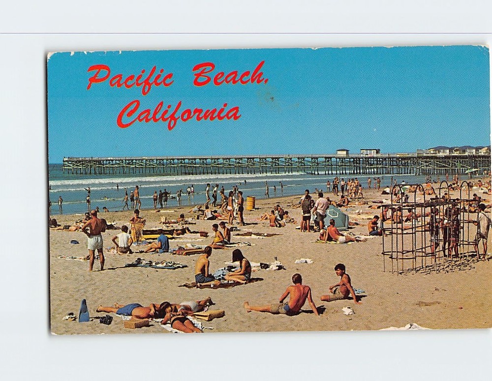 Postcard Pacific Beach San Diego California USA