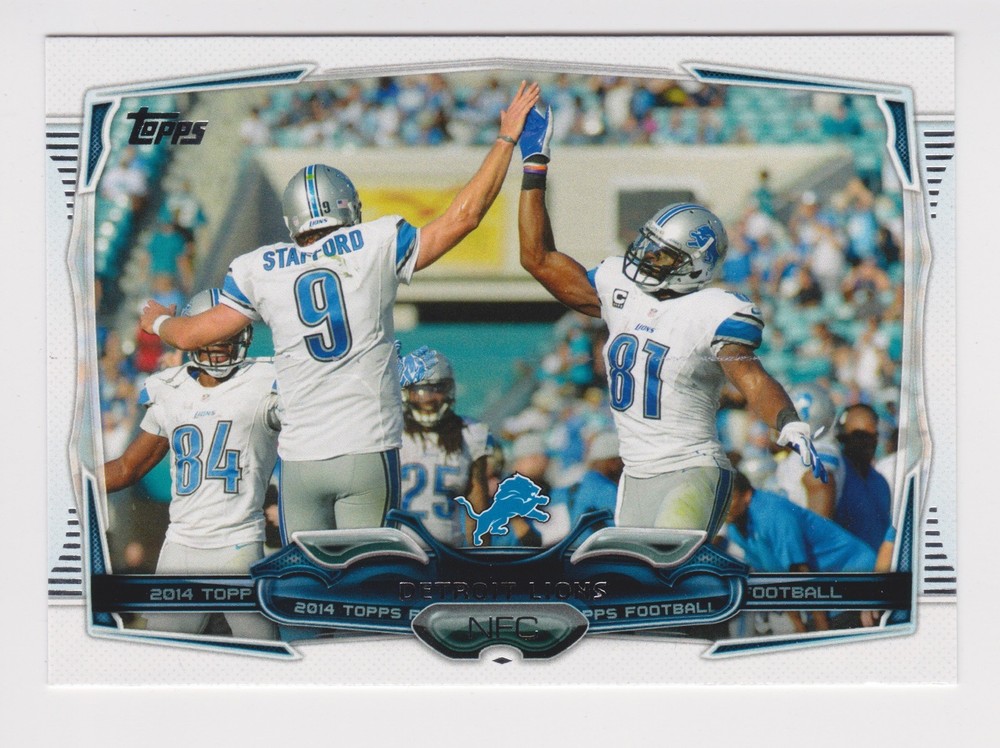 2014 Topps Football Complete Team Set (16) Detroit Lions Calvin Johnson