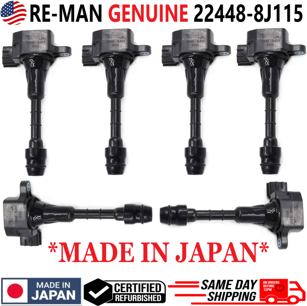 GENUINE NISSAN Ignition Coils 22448-8J115 For 2001-2019 Nissan & Infiniti V6