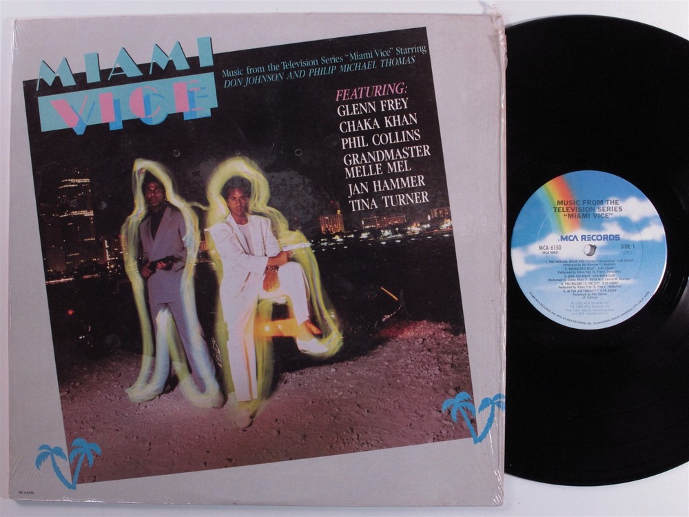 MIAMI VICE OST Various Artists MCA LP VG+ club edition SHRINK c
