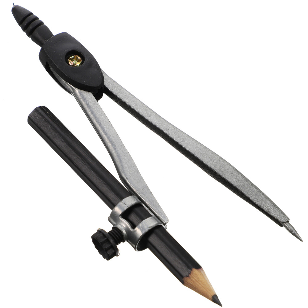 Compass for Math Pencil Scriber Drafting Screw-mount Student