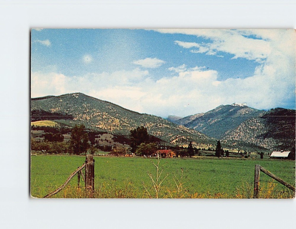 Postcard Heavenly Twins Bitterroot Mountains Montana USA