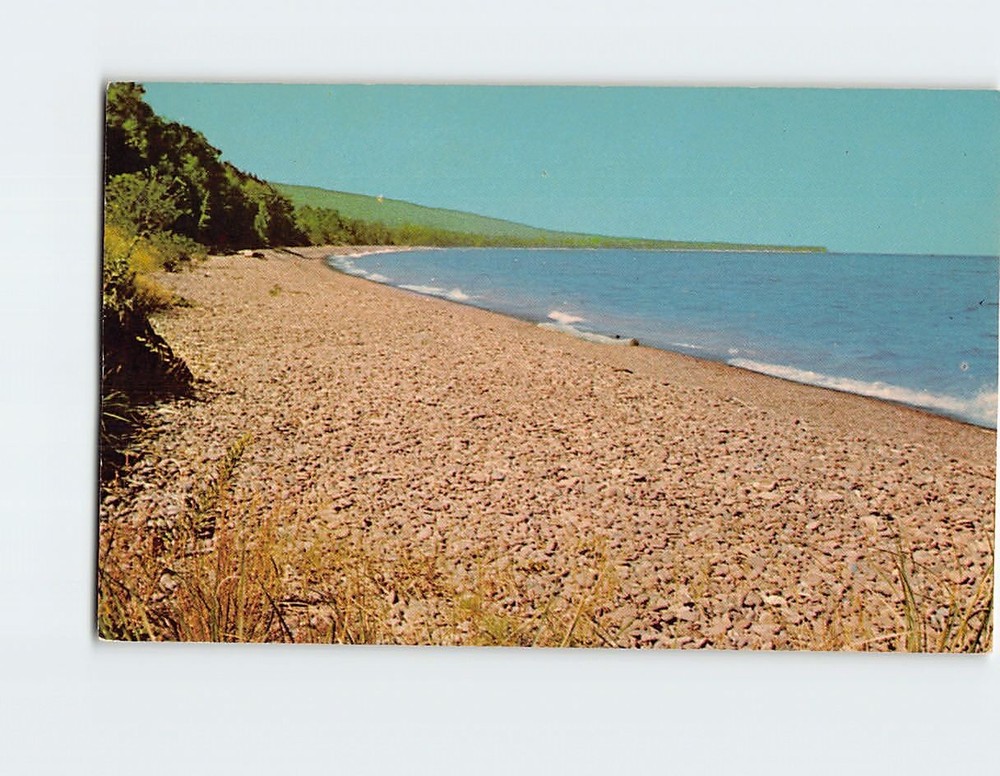 Postcard Agate Beach on the sand dune drive Michigan USA