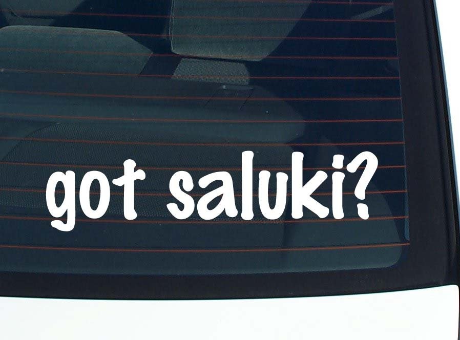 Saluki Lover Car Decal Bumper Sticker Vinyl Window Joke