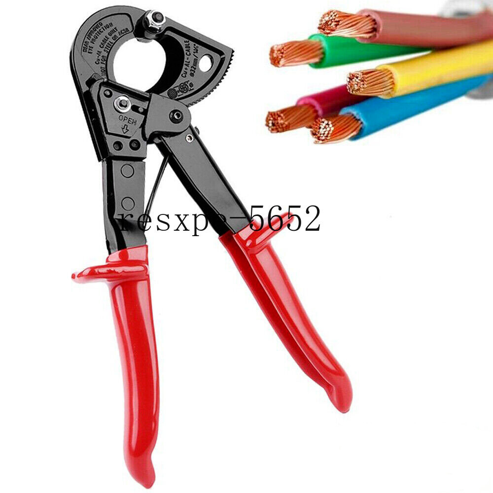 Heavy Duty Ratchet Cable Cutter Cut up to 240mm² Ratcheting Wire Cut Hand Tool