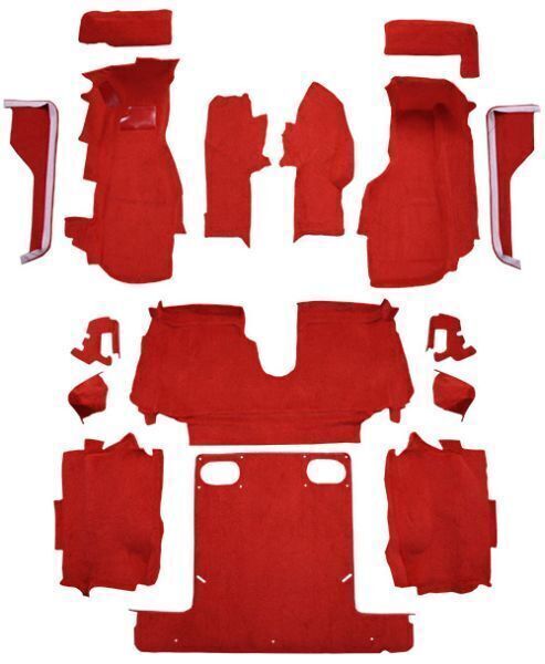 Carpet Kit For 1986-1987 Chevy Corvette Convertible, Complete kit