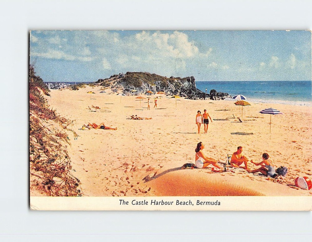 Postcard The Castle Harbour Beach Bermuda British Overseas Territory