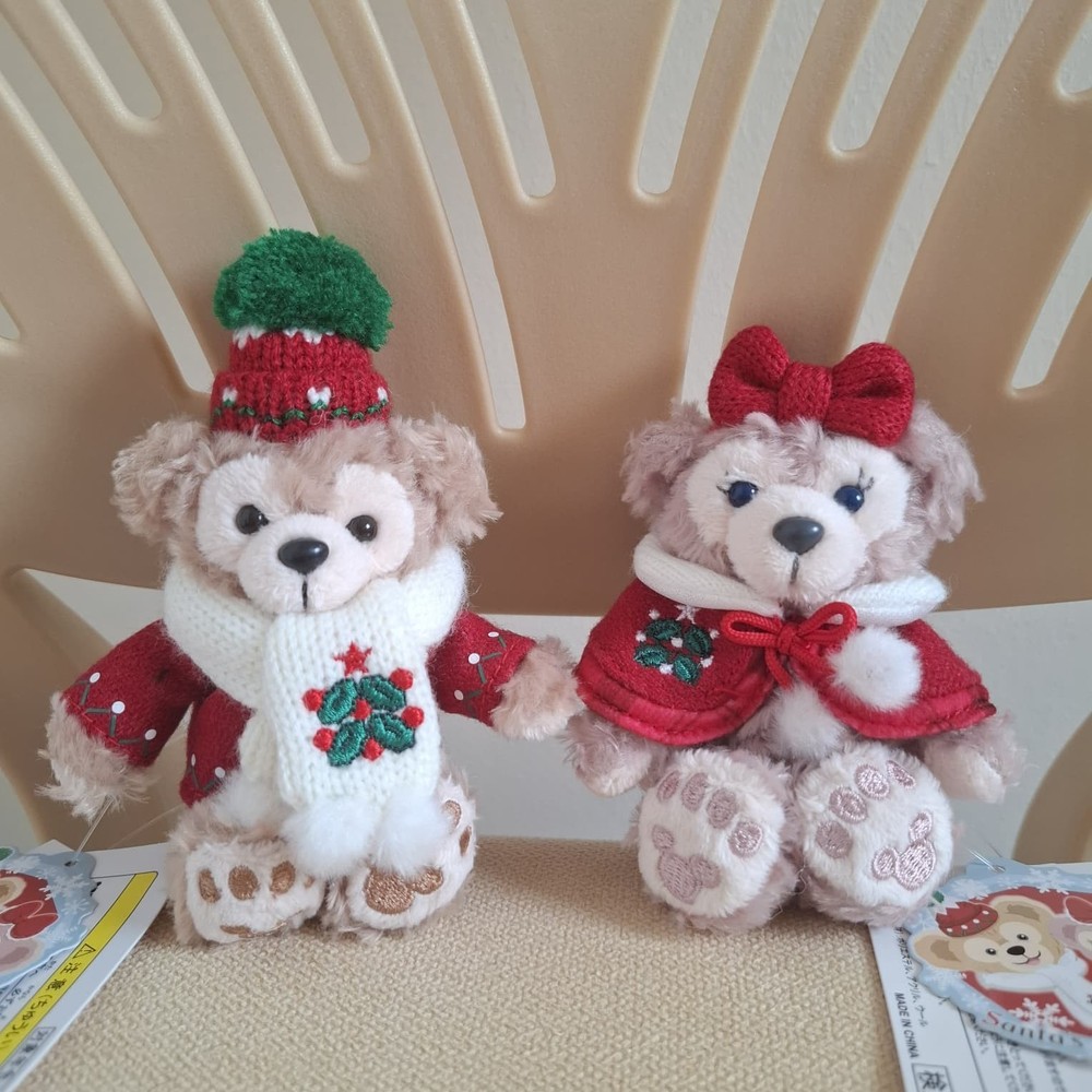 Tokyo DisneySea Duffy and Friends 2012 Christmas limited plush charms bundle