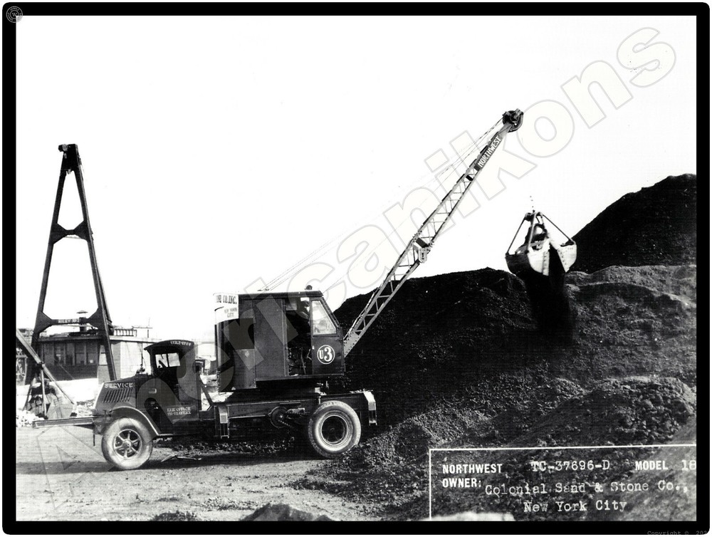 Mack Truck New Metal Sign: Northwest Truck Crane Model 18  Colonial Sand & Stone