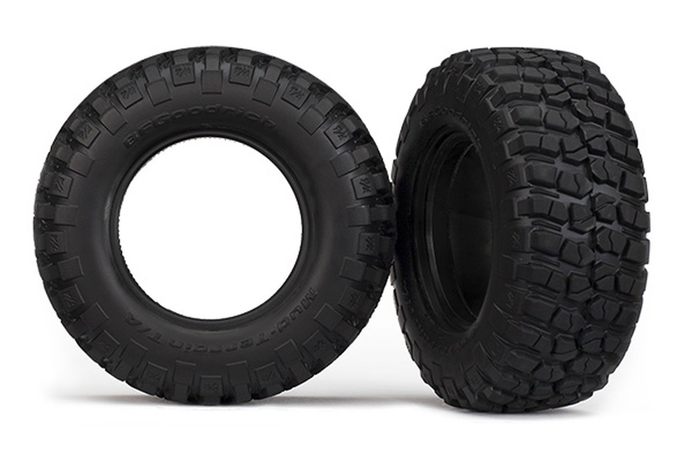 Traxxas 1/10 Slash 4x4 VXL * 2 BF GOODRICH MUD-TERRAIN TIRES & FOAM INSERTS *