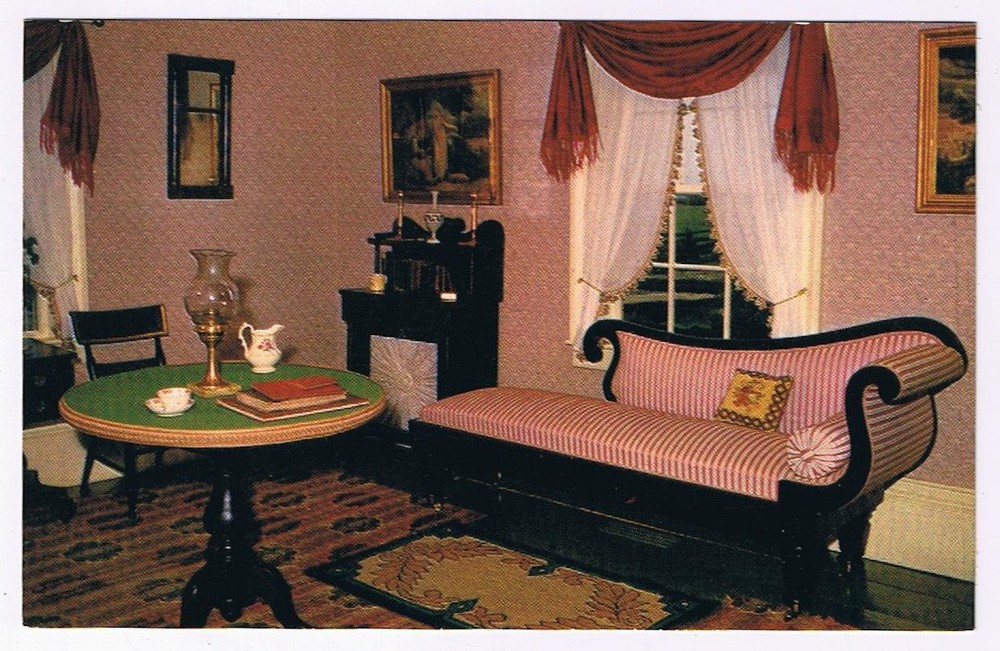Postcard Upper Canada Village Morrisburg Ontario Parlor Of The Doctor's House