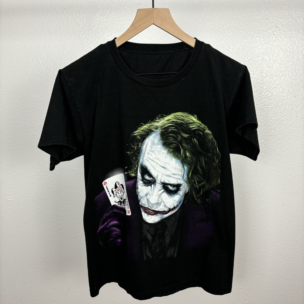 Vintage Y2K The Joker Heath Ledger The Dark Knight 2008 Batman DC T Shirt Medium