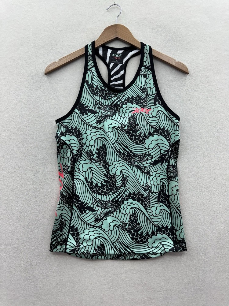 Zoot Tokyo Women's XL Tank Top Built In Bra Pockets On Back