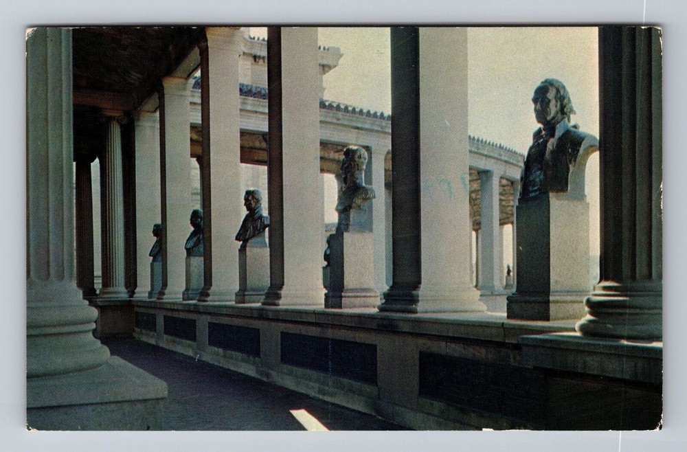 New York City New York University Colonnade Hall of Fame Vintage Postcard