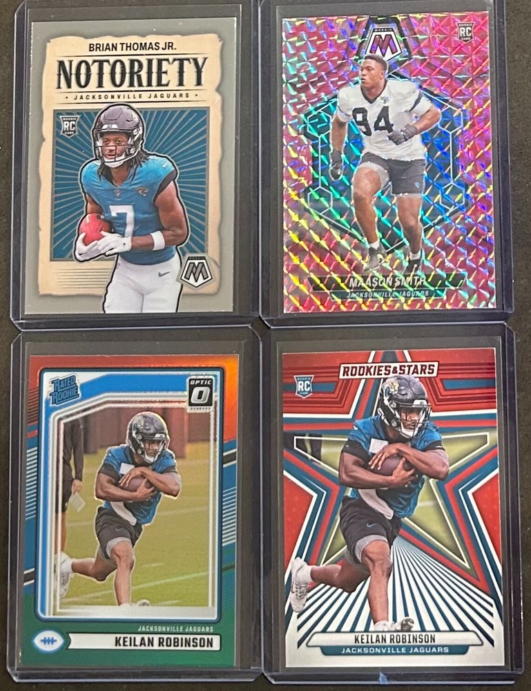 2024 Panini Football Jacksonville Jaguars 4 Card Rookie Insert/Parallel Lot!