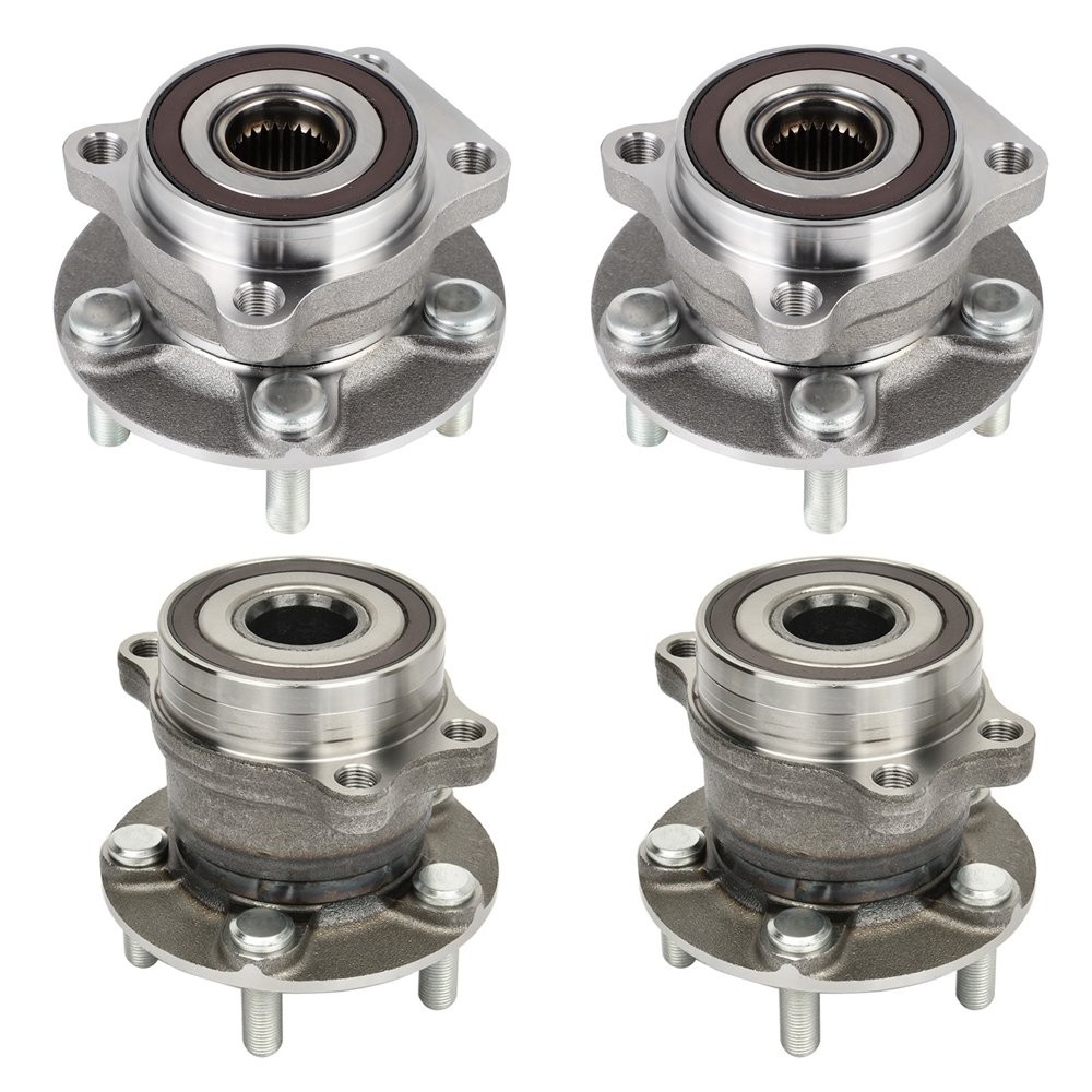 4pcs Wheel Hub Bearings For Subaru Impreza Forester 2014-2018 Front Rear AWD