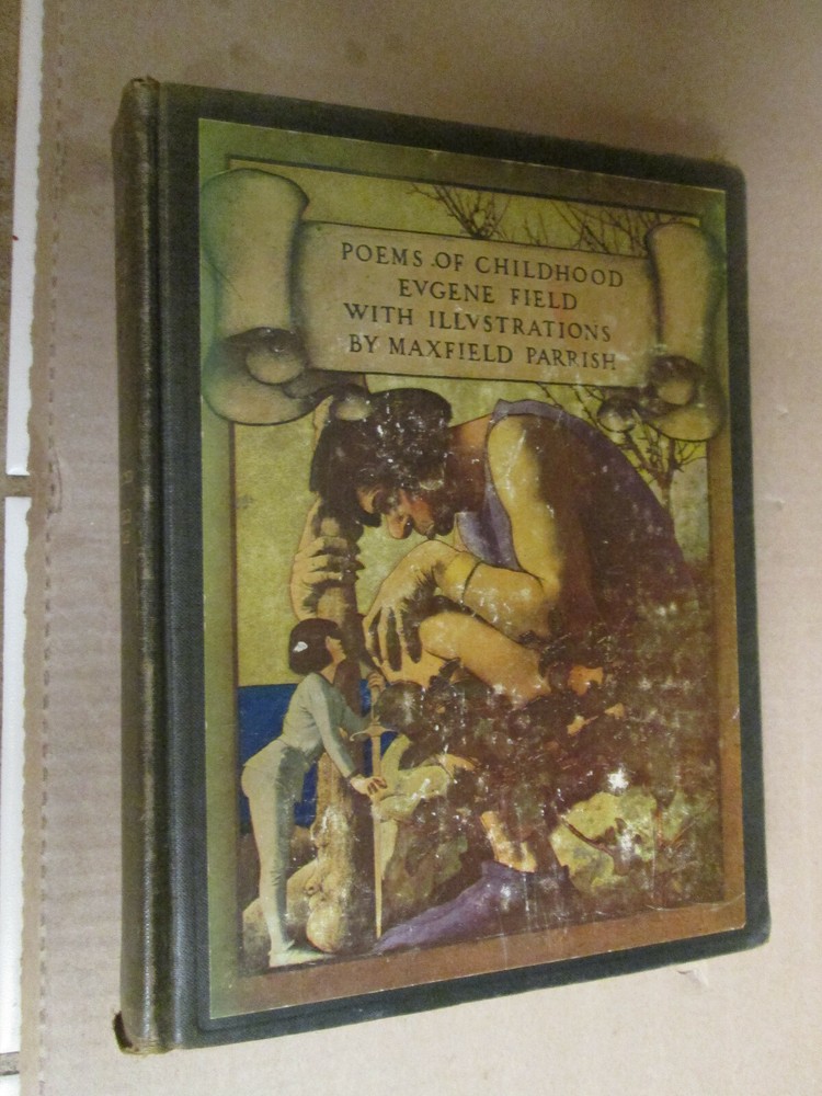 VINTAGE ILLUSTRATED BOOK Maxfield Parrish POEMS OF CHILDHOOD