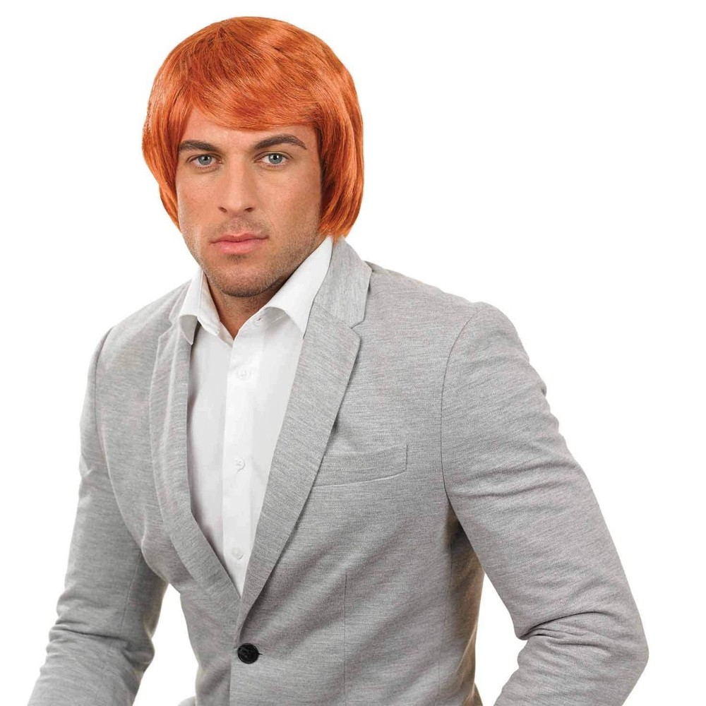 Fun Shack Men's Mens Ginger Boy Band Wig Adult Costume, Mens Ginger Boy band ...