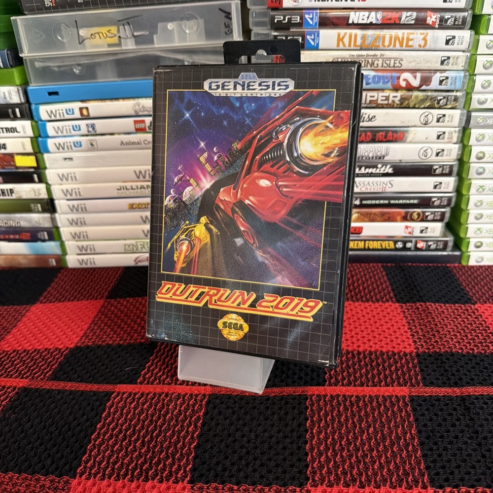OutRun 2019 (Sega Genesis, 1993) Game Cartridge/Case - Authentic Tested