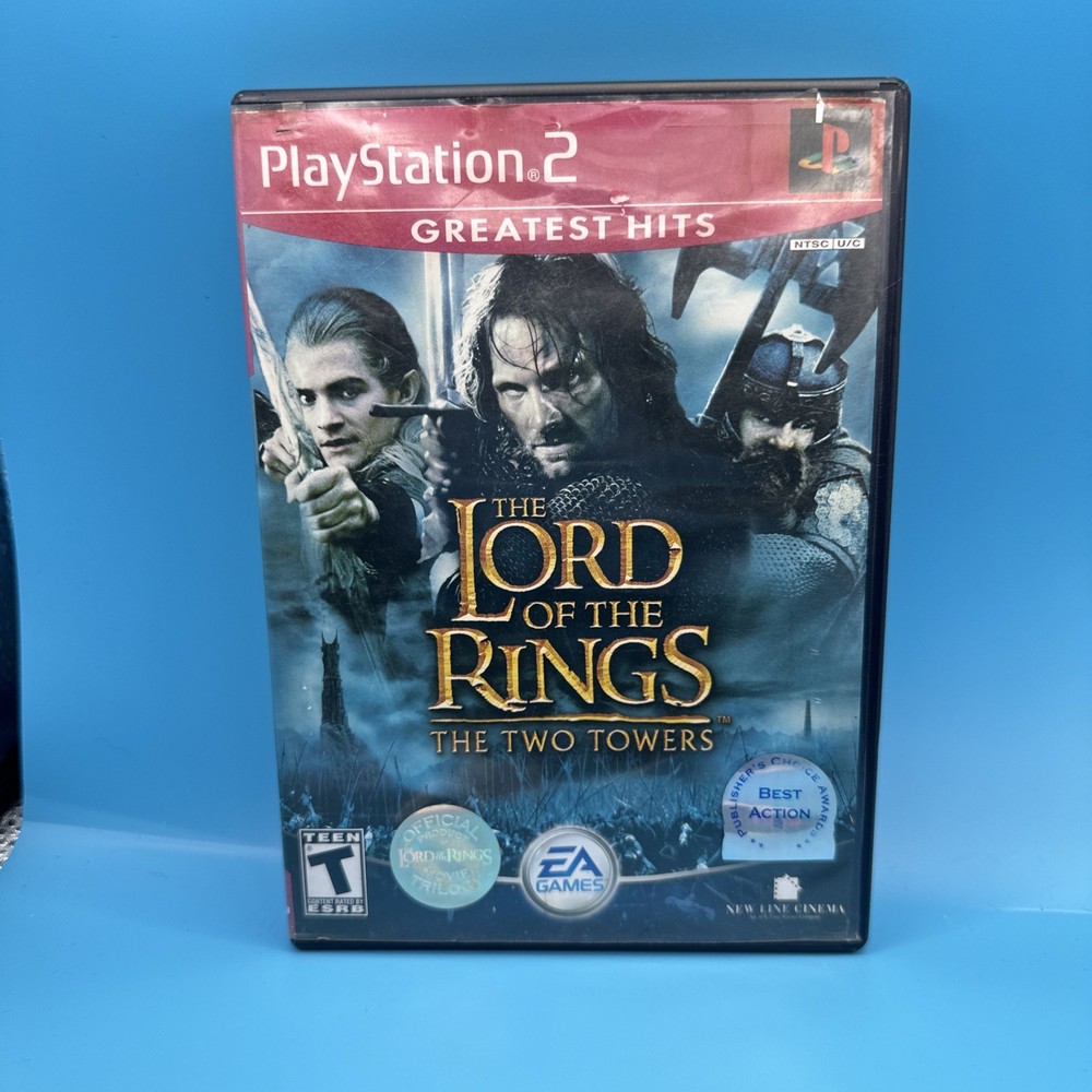 Lord of the Rings The Two Towers (Sony PlayStation 2, 2002) CIB Complete PS2