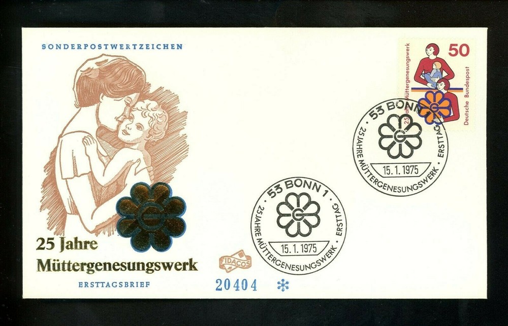 Postal History Germany FDC #1154 Convalescent Mothers Foundation 1975