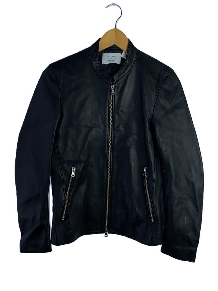 Studious Single Rider Jacket/1/Sheep Leather/Blk/107352001 3475