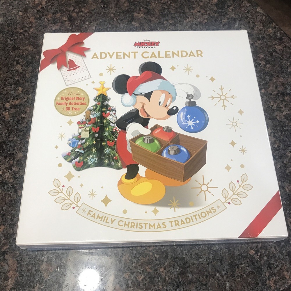 Disney Mickey & Friends Advent Calendar Christmas Activity Box Set w/ Storybook