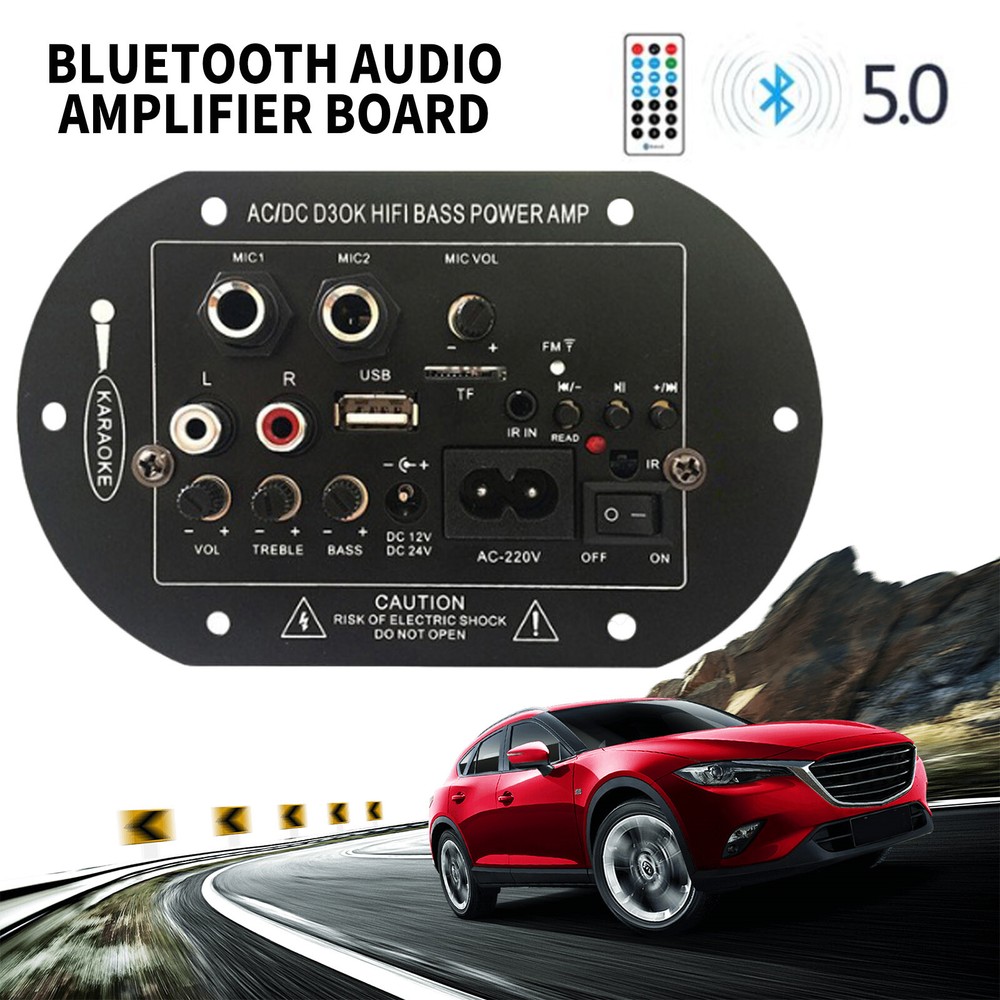 Bluetooth 5.0 Subwoofer Amp Board with Dual Mic for Powerful Audio