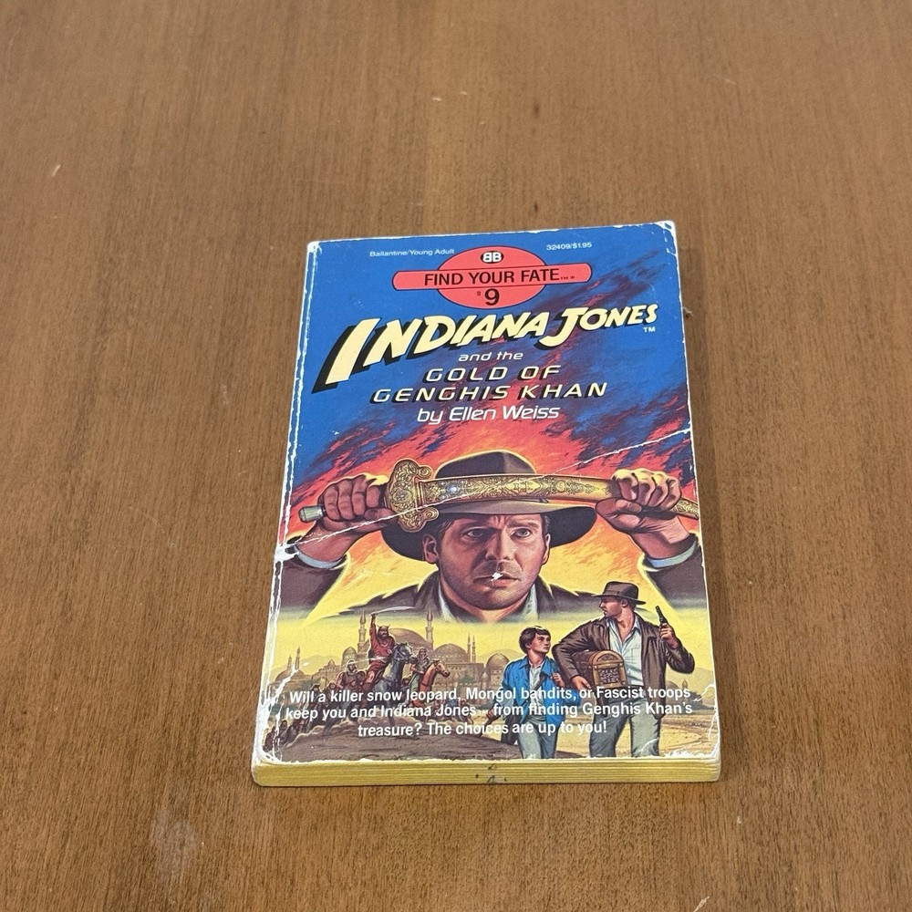 Find Your Fate #9 INDIANA JONES and the GOLD OF GENGHIS KHAN Ellen Weiss Vintage