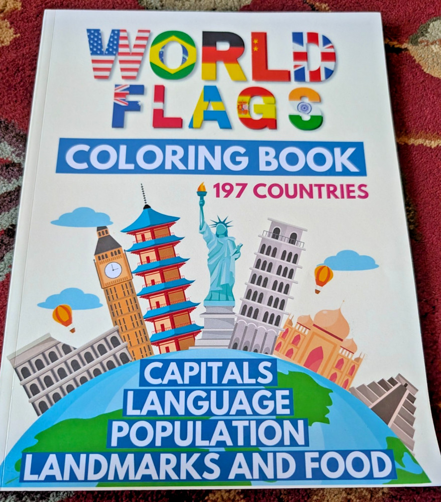 World Flags Coloring Book: Learn Countries Geography Classroom Project