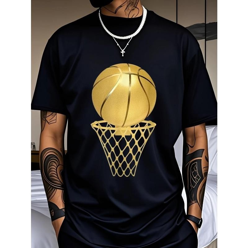 Men's Fashion Printed T-Shirt Summer Classic Casual Short Sleeve T-Shirt