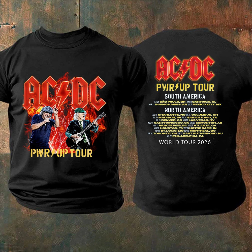 AC DC Tour America 2026 Dates TShirt - America
