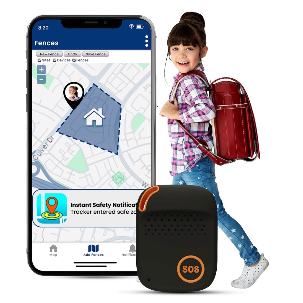 GPS Tracker for Kids with Real-Time Location Tracking, Two-Way Calling & Smar...
