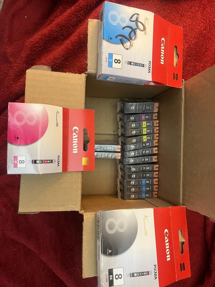 18 Canon Pixma ink cartridges CLI 8 and PGI 5