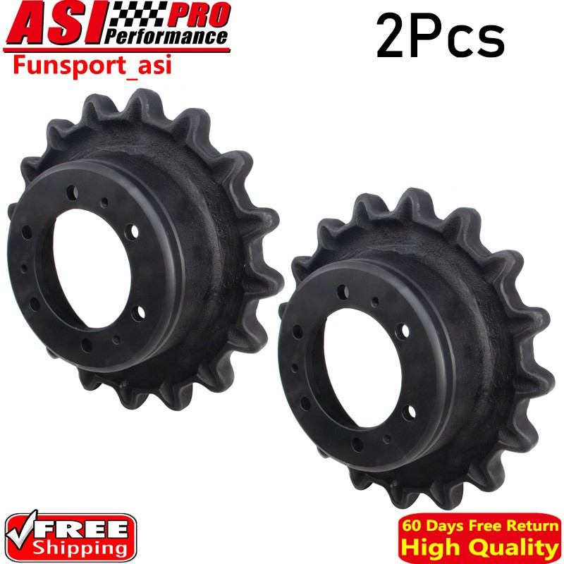 2 Pcs Heavy Duty 6 Bolt Holes Drive Sprocket Fit JCB 180T 190T 1110T 33120150