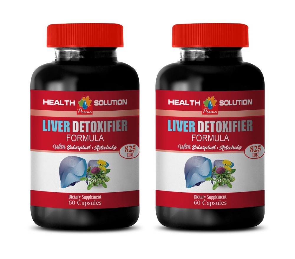 solarplast formula - Liver Detoxifier 825mg - dietary supplement 2 Bottles